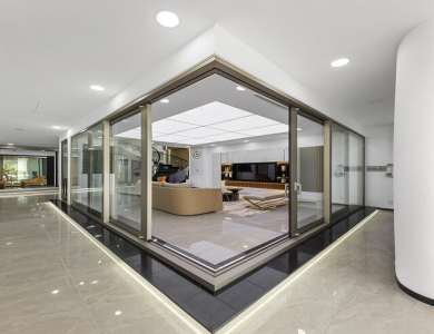 Cửa Trượt Khép Góc 90o