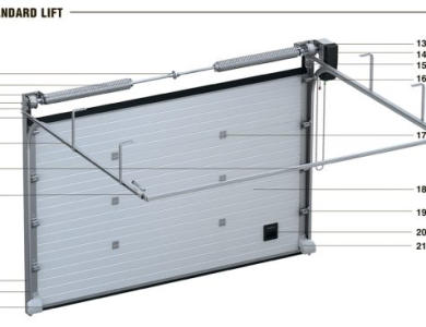 ISD01 Cửa trượt trần công nghiệp