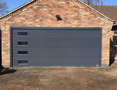 Garage Sectional Door with Torsion Spring Mechanism