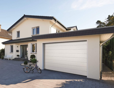 RSD01BIW Garage Sectional Door with Extension Spring Mechanism