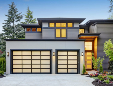 RSD02-SLP Single-Skin Panel Door with Torsion Spring Mechanism