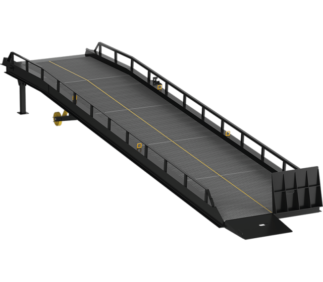 Mobile Yard Ramp with Truck Bed Support of RMTS series