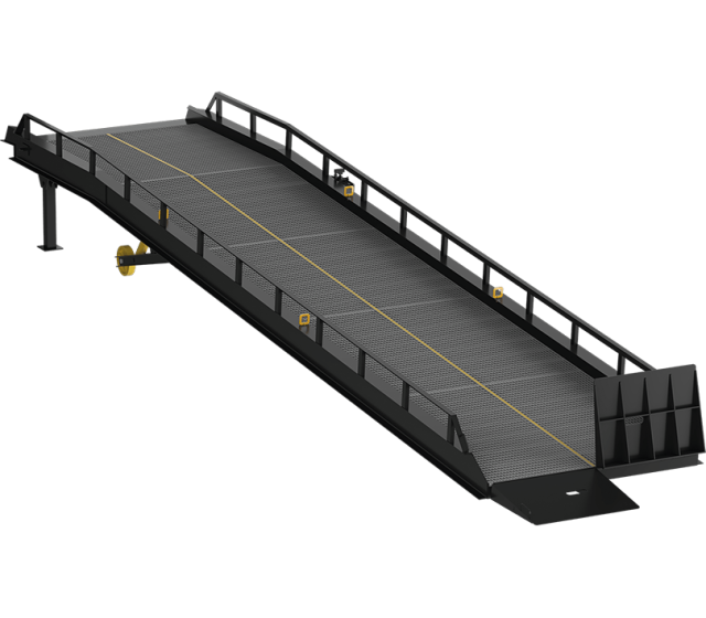 Mobile Yard Ramp with Truck Bed Support of RMTS series