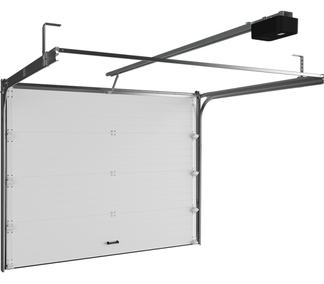 RSD01BIW Garage Sectional Door with Extension Spring Mechanism